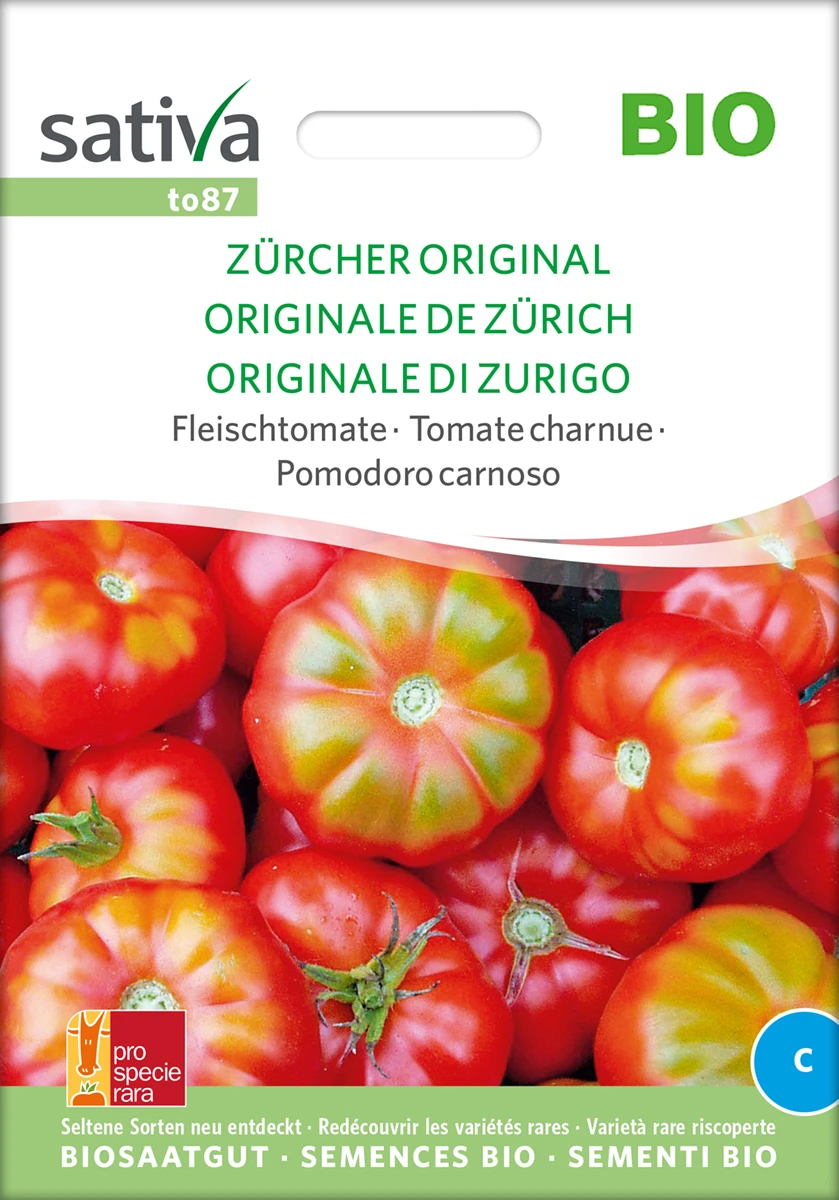 Fleischtomate Zürcher Original | BIO Fleischtomatensamen Von Sativa Rheinau
