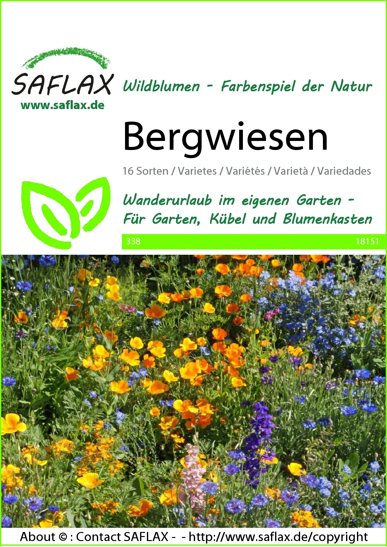 Bergwiesen | Wildblumensamen Von Saflax â Bild 2