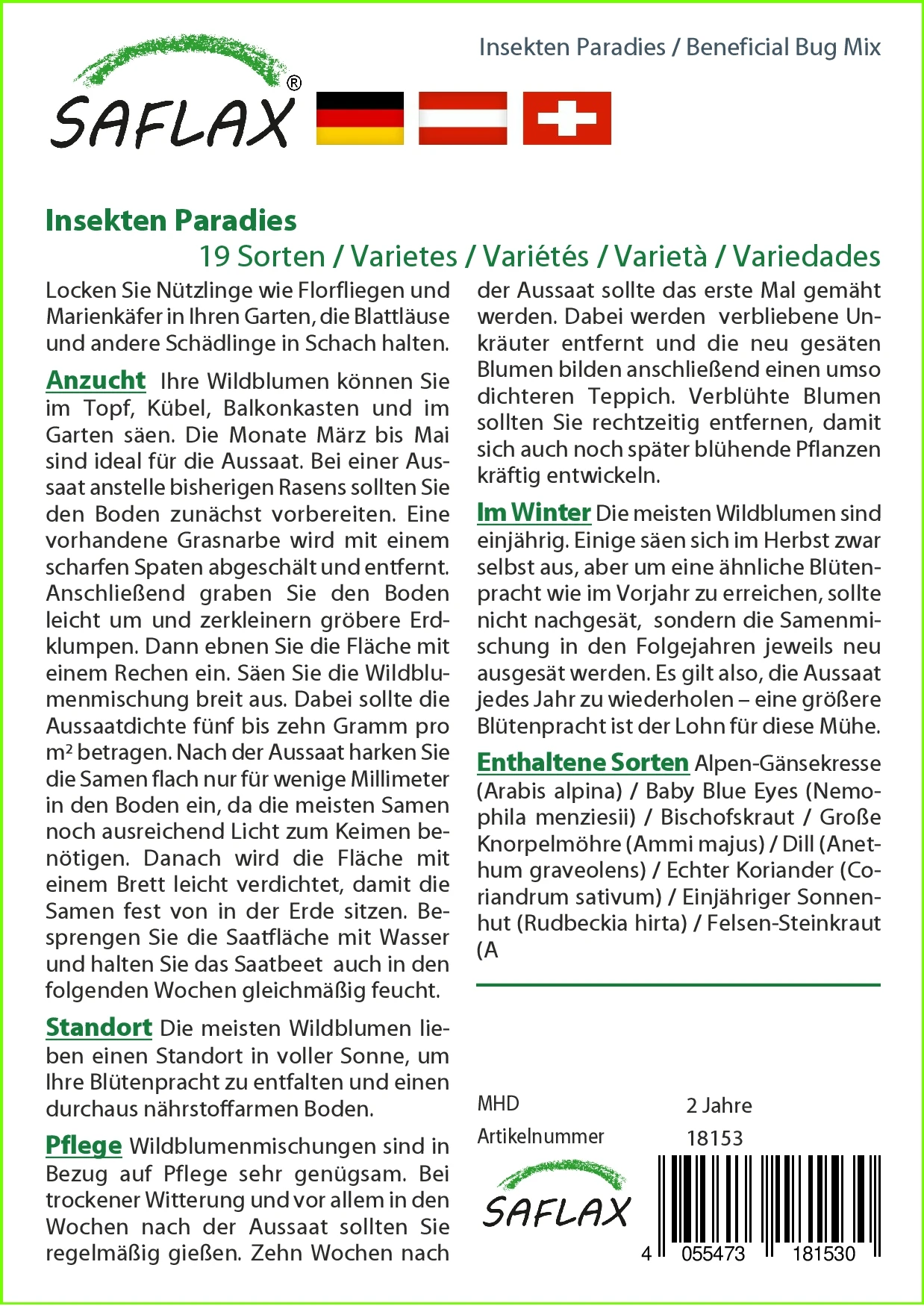 Blumenwiese Insekten Paradies | Insektenwiese Von Saflax – Bild 2