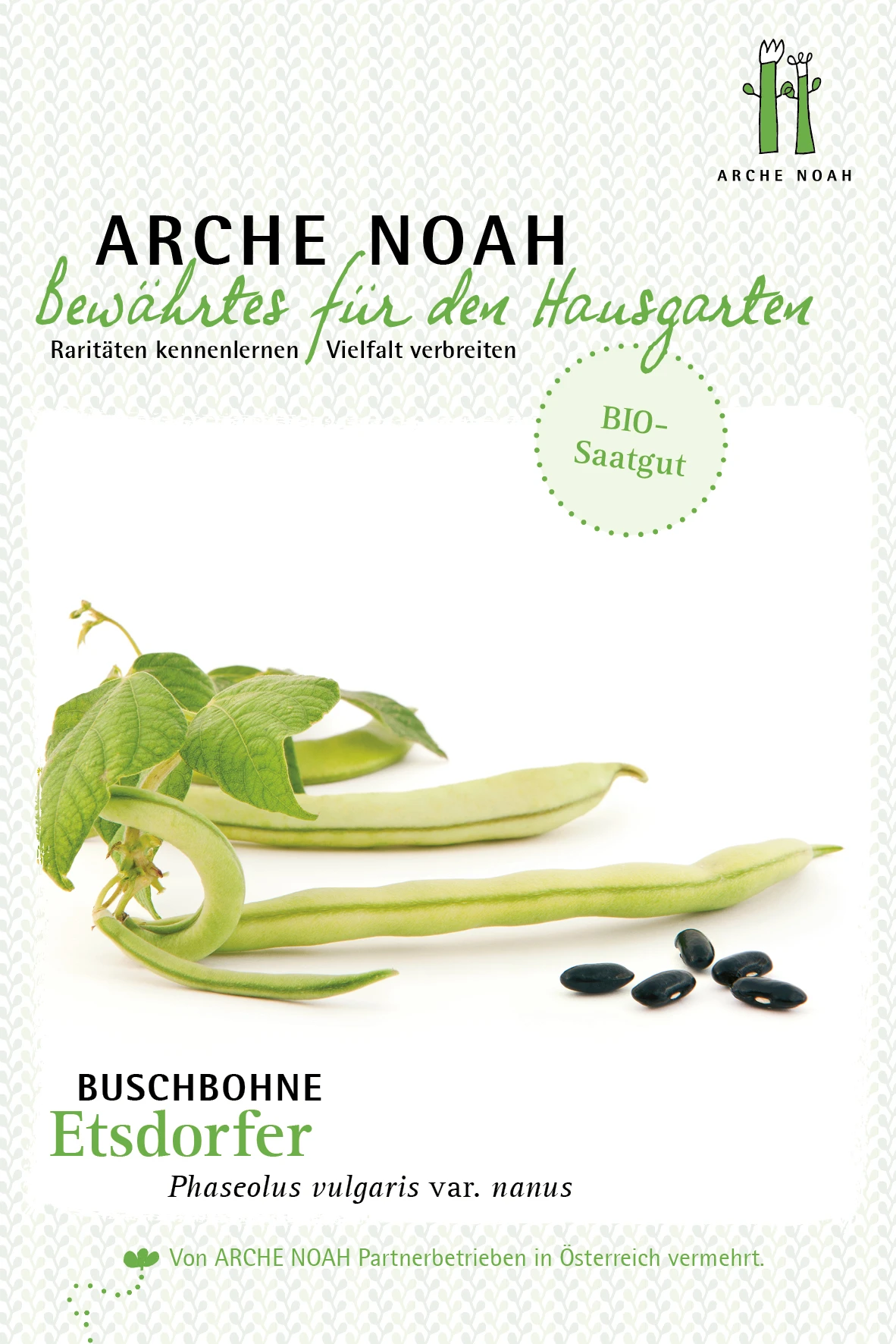 Buschbohne Etsdorfer | BIO Buschbohnensamen Von Arche Noah