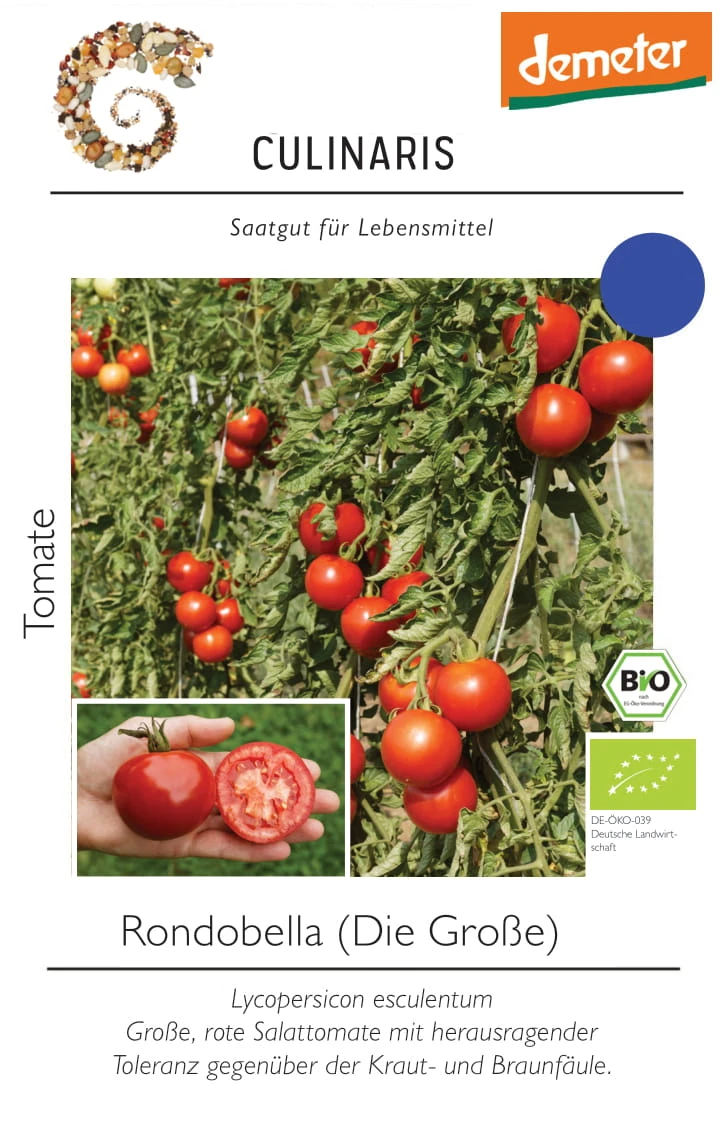 Freilandtomate Rondobella | BIO Freilandtomatensamen Von Culinaris