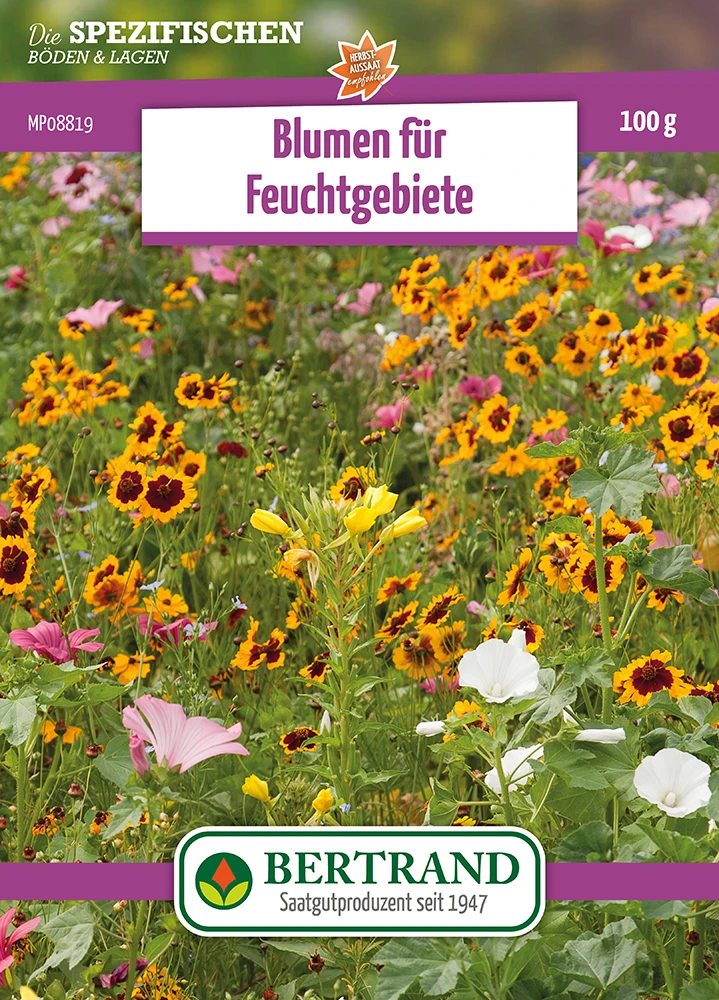 Blumenwiese Feuchtgebiet (Rückhaltebecken) (100 G) | Blumensamen Von Bertrand