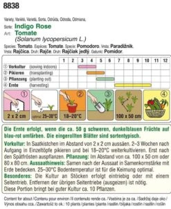 Tomate Indigo Rose | Tomatensamen Von Austrosaat